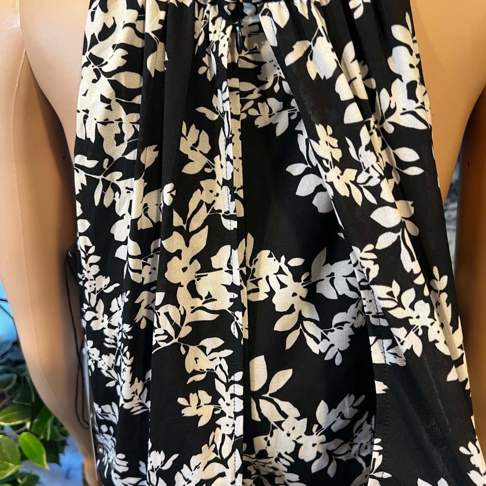 New London Times Floral Tie Waist Jumpsuit Size 10 - Picture 5 of 12